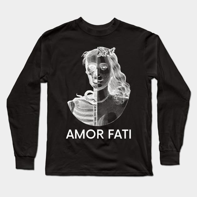 AMOR FATI. Love Your Fate. Stoic Wisdom Long Sleeve T-Shirt by SwagOMart